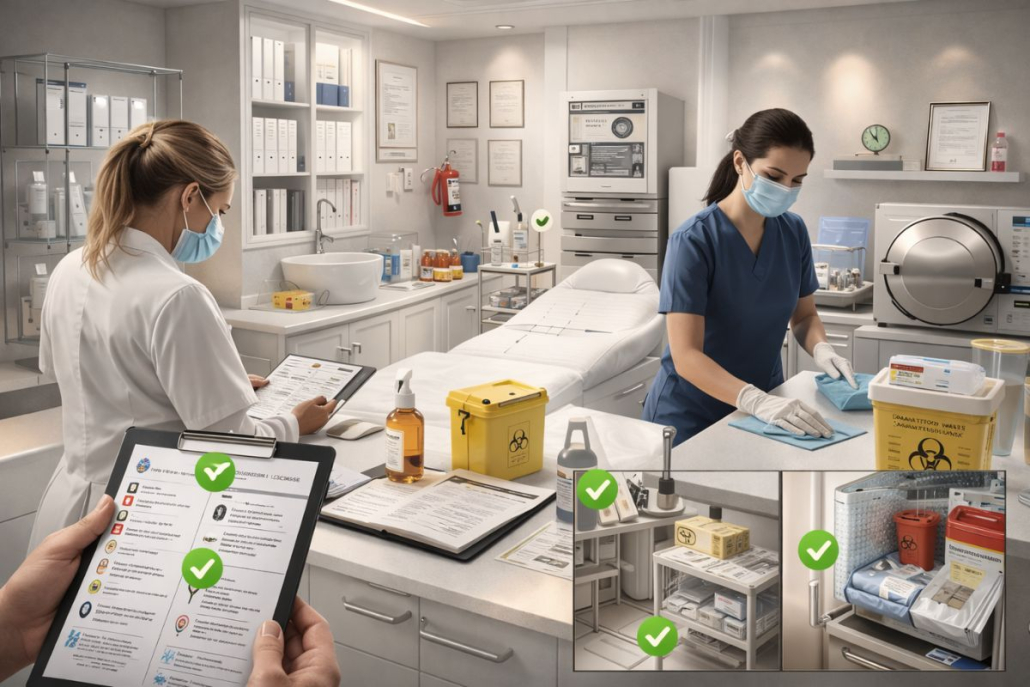 Compliance sanitário para clínicas de estética: documentos, POPs e rotinas essenciais
